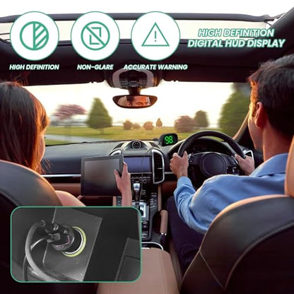 2 Pack Car GPS Speedometer (Green MPH Speedometer-2Sets)