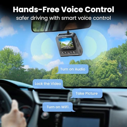 4K Dash Cam Front and Rear (2-Channel)