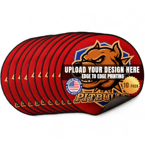 6 Inch Round Car Magnet (10 Pack)