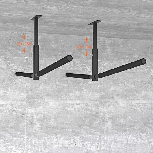 Double Ladder & Kayak Ceiling Storage Rack (Adjustable Double-Sided)