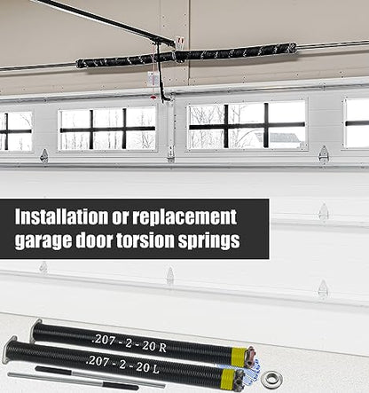 207x2x20" Garage Door Torsion Spring Set with Non (.207x2x20")