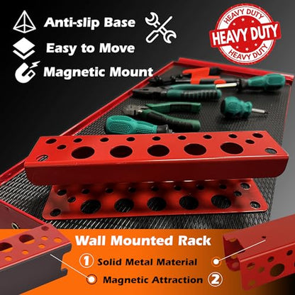 Magnetic Screwdriver Holder (Red Magnetic Screwdriver Rack)