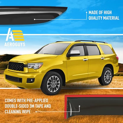 Extra Durable Window Deflectors Tape (For Toyota Sequoia 08-22)