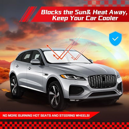 Windshield Sun Shade for Jaguar F (for Jaguar F-Pace 2016-2025)