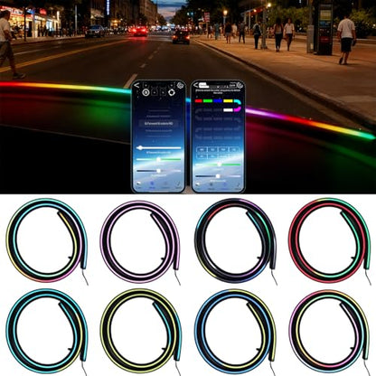 59" RGB LED Strip Lights for Car Interior