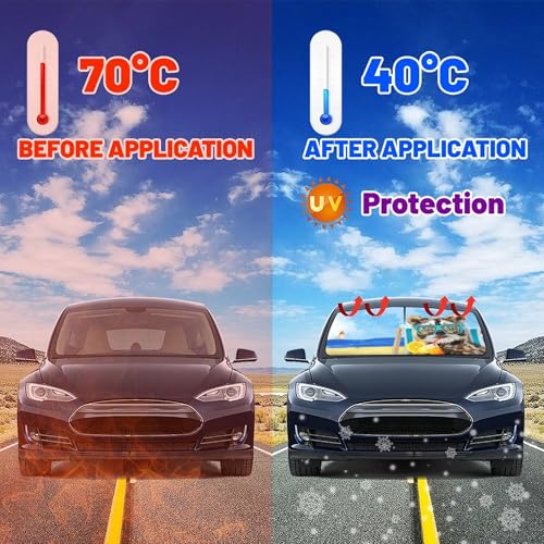 Funny Animal Car Windshield Sun Shade Umbrella (Funny Raccoon-1)