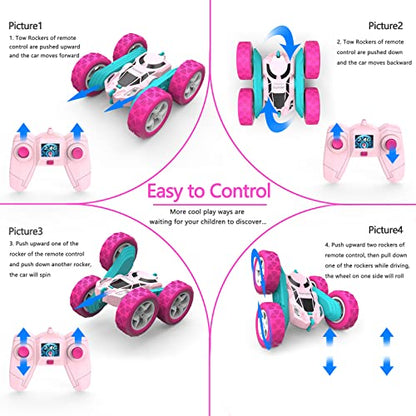 Pink Remote Control Car for Girls (Pink / Standard (Headlights))