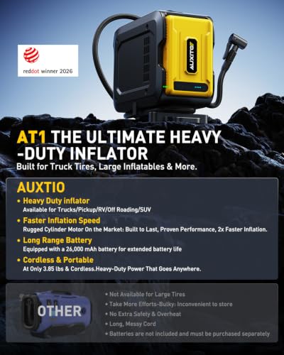26000mAh Heavy Duty Portable Air Compressor for Pickup (Pump for Truck)