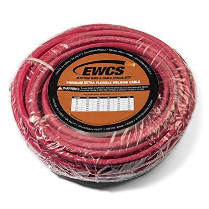 2 Gauge Premium Extra Flexible Welding Cable 600 Volt (20-feet)
