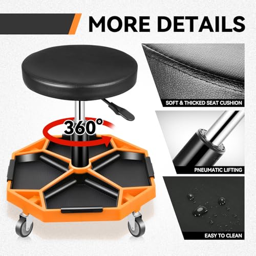 Mechanic Stool (Orange)