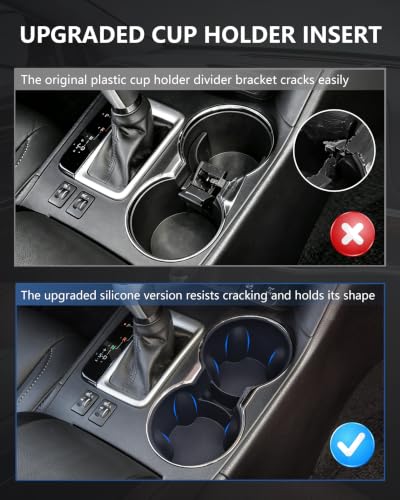 Cup Holder Inserts for Toyota Highlander 2014 (For Toyota highlander 2014-2019)