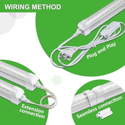 8Pack 4FT LED Shop Light Garage Lights (4FT-8Pack-6000K)