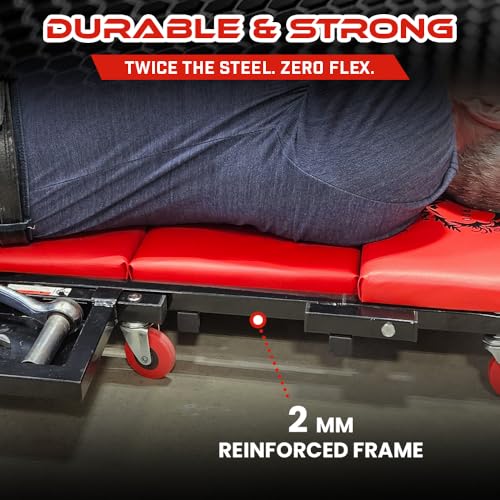 40" Mechanics Creeper Z fold with Side Tool Tray