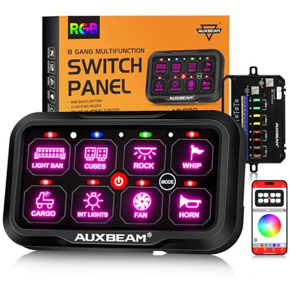8 Gang Switch Panel Bluetooth RGB AR (RGB (No Remote,Bluetooth One side) / 8 Gang)