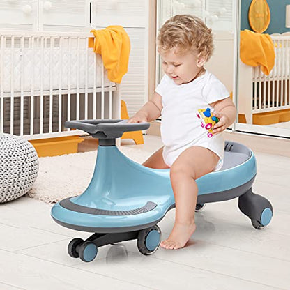 Wiggle Car 2 in 1 Swing Car for Kids (Blue)