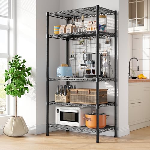 Wire Shelving Rack 5 (5 Tier-14"D x 24"W x 59"H)