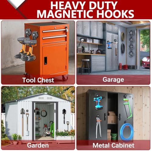 Heavy Duty Magnetic Hooks (2.6"x4-SU / Orange)