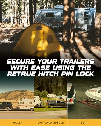 Locking Hitch Pin (2 inch & 2.5 inch / Black & Silver)