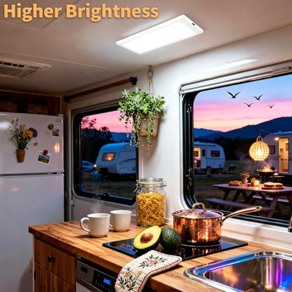 8 Pack 12 in RV LED Interior Lights (Pure White / 8 pack)
