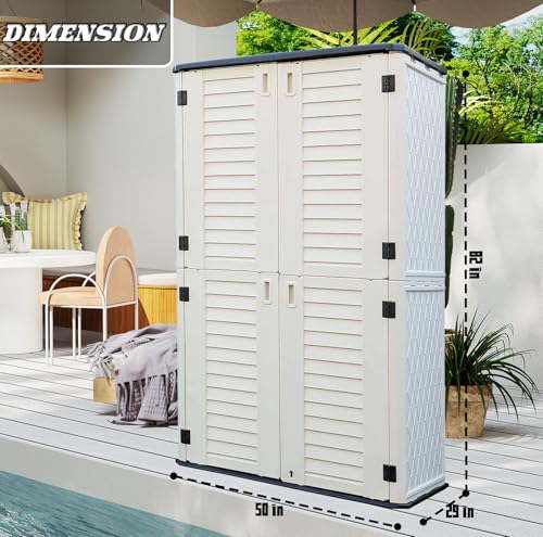 Storage Shed Weather Resistance (Off-White)