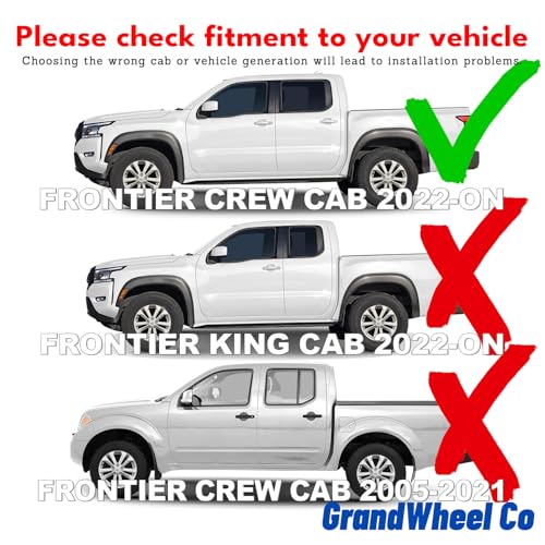 Window Deflectors Smoke Tinted in (For Frontier 22-26 Crew Cab)