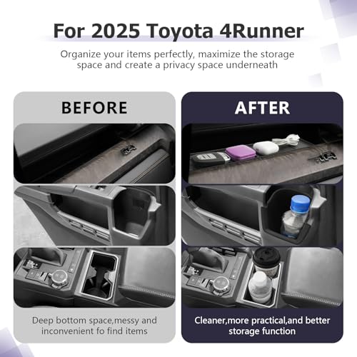 2025 4Runner Accessories Compatible with 2025 Toyota 4Runner Center Console Cup Holder
