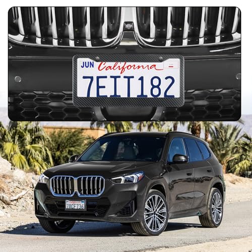 Carbon Fiber License Plate Frames (2-H CF Wide)