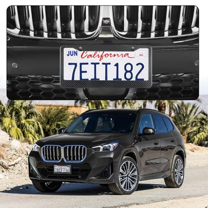 Carbon Fiber License Plate Frames (2-H CF Wide)
