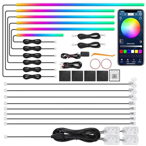 Dreamcolor Acrylic Interior Car LED Strip Light with Wireless APP (Dreamcolor 18 in 1)