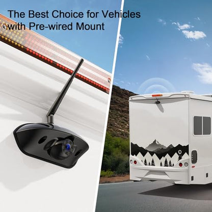 1080P 10" Wireless 4 Backup Camera System for Furrion Pre (10" 4-Cam)