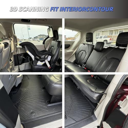 Floor Mats Set for 2017 (2017-2027 Pacifica Hybrid full set mat（Non Fuel）)
