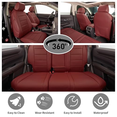 Custom Seat Covers for KIA Sportage 2023 (Burgundy / 2023-2026 Sportage (No LX))