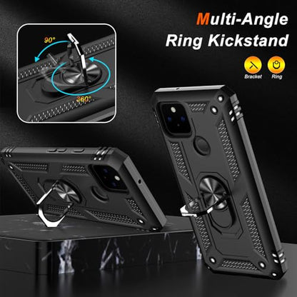 for Google Pixel 5 Case with Screen Protector (Black / Google Pixel 5)