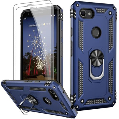 for Google Pixel 3A XL Case with Screen Protector (Blue / Google Pixel 3A XL)