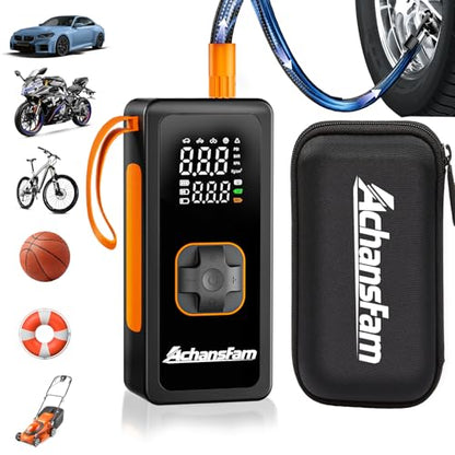 Cordless Portable Air Compressor (Orange)