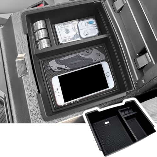 Center Console Organizer for Toyota 2026 2025 2024 Tacoma (Black 1PCS)