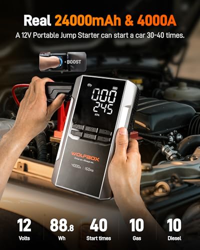 MV24A 4000A Jump Starter with 160PSI Air Compressor (4000A)