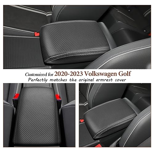 for 2025 2026 VW Golf Center Console Cover 2020 (2020-2026 Golf Gray Line)