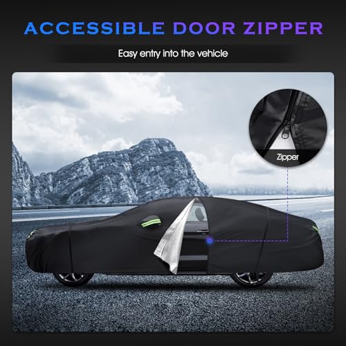 Car Cover Custom Fit for Dodge Challenger 2008 (Fit for Dodge Challenger Black)