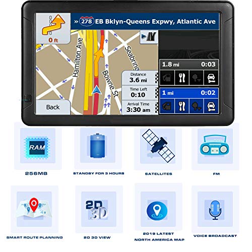 GPS Navigation for Car （9 Inch） Slimline Touch Screen Real Voice Direction (9inch)