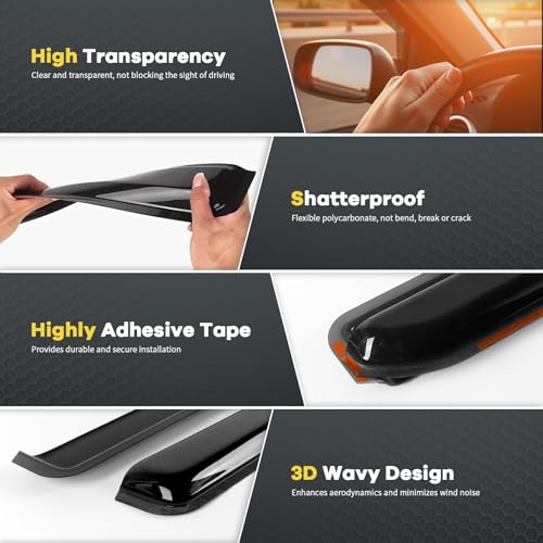 in Channel Window Rain Guards for 2019 (For 19-25 Silverado/Sierra 1500)