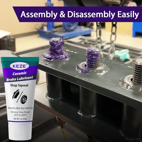 Ceramic Brake Grease Lubricant for Automotive Extreme Break Lube Caliper Parts Sliding Pin Pad Assembly (1 Pack / Ceramic Brake Grease)