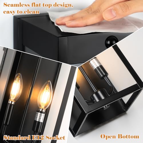16 Inch Motion Sensor Dusk to Dawn Outdoor Porch Lights 2 Pack (Motion Sensor)