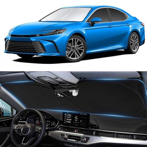 Sunshade for 2025 2026 Camry LE XLE Hybrid SE XSE Sedan Summer Interior Accessories Front Window Shield 210T Coating Cover for Windshield Sun Visor Protector 2026 Upgrade (for 2025 2026 Camry)