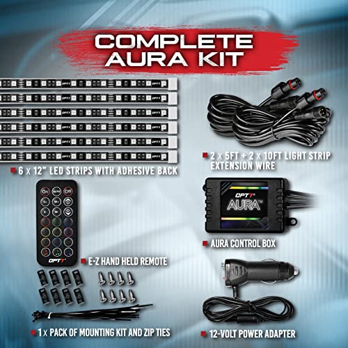 Aura RGB Interior SUV & Van Lights with Remote Control (6pc Single Row / RGB (Red, Green, Blue))