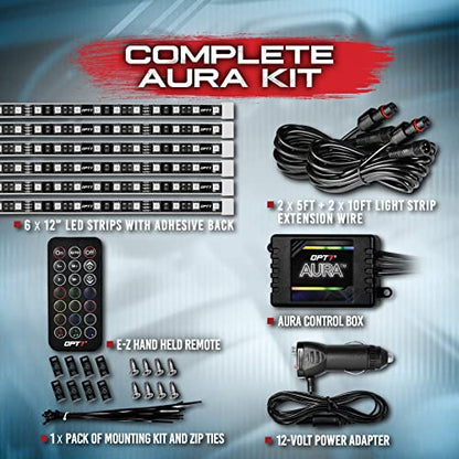 Aura RGB Interior SUV & Van Lights with Remote Control (6pc Single Row / RGB (Red, Green, Blue))