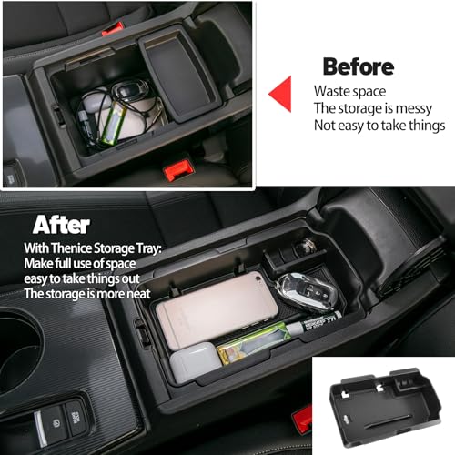 3PCS Car Interior Organizers for Honda Civic 2022 (Center, Armrest, Hidden Box)