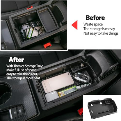 3PCS Car Interior Organizers for Honda Civic 2022 (Center, Armrest, Hidden Box)