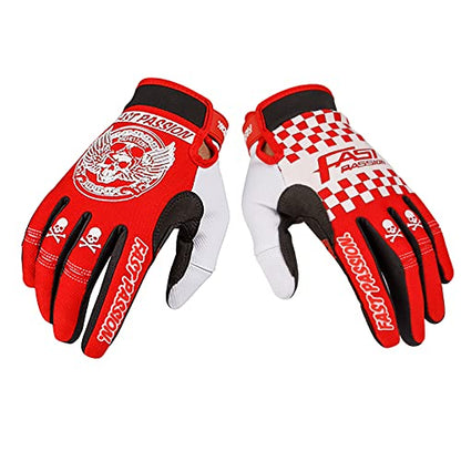 Motorcycle Gloves for Men and Women (Medium / Red01)