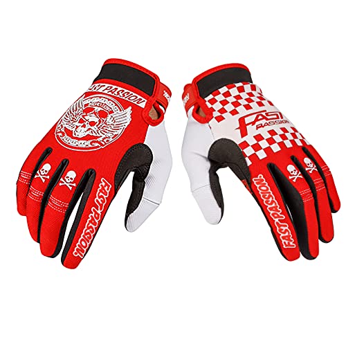 Motorcycle Gloves for Men and Women (Medium / Red01)
